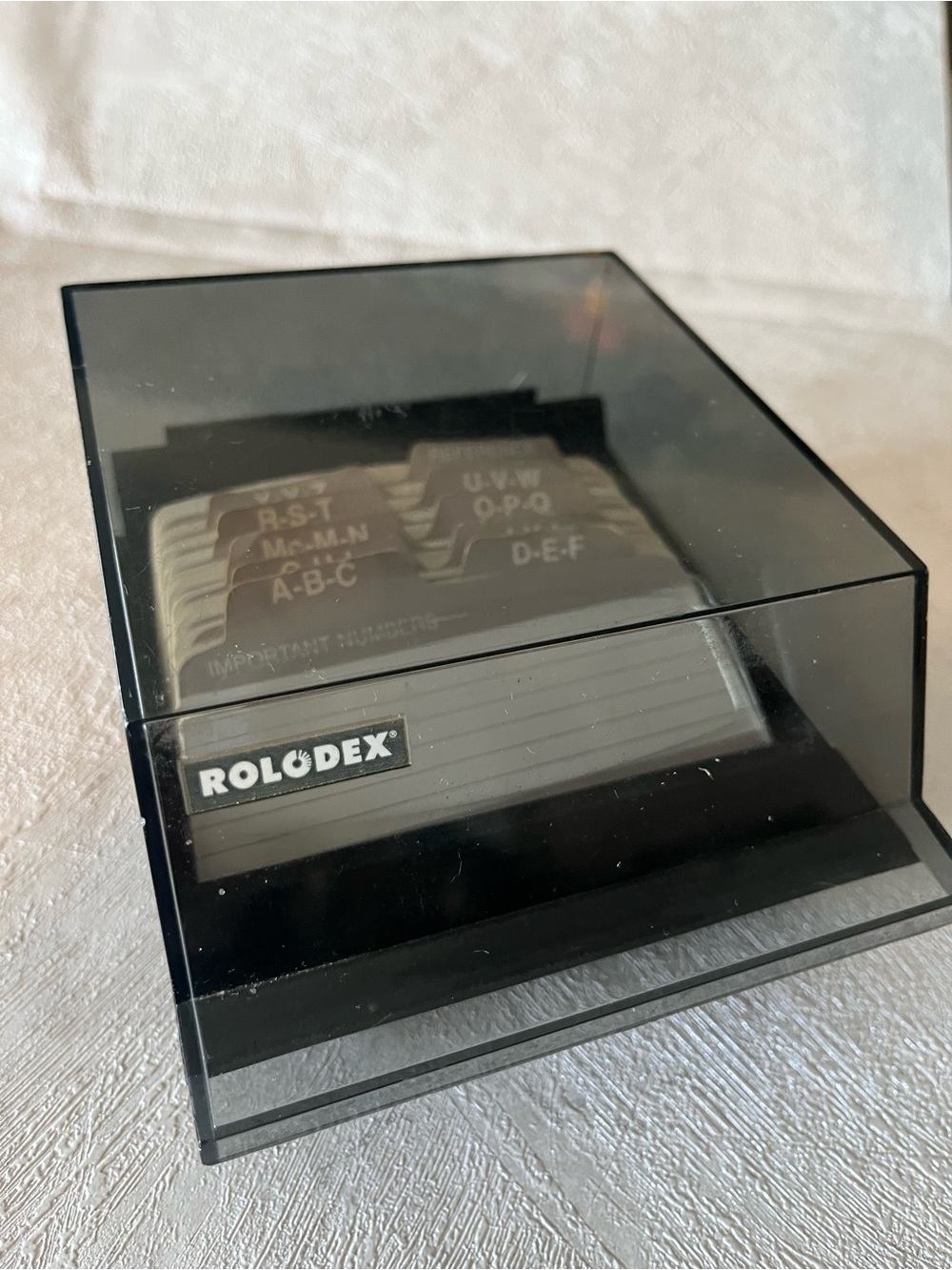 Vintage Rolodex S-310C Rotary Card File Organizer with Alphabetical Tabs